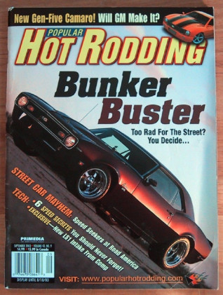 POPULAR HOT RODDING 2003 SEPT - BAD BOYS, COOL VETTE, P ZERO